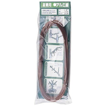 仕様盆栽用カラー(ブロンズ色)アルミ線100g束です。太さサイズ(mm)：2※商品イメージは1201-170714の物を使用しております。