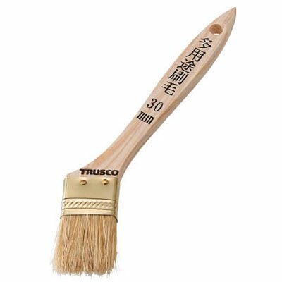 特徴弾力性のある豚毛を使用していますのでエポキシ塗料・高粘度塗料でも運びや返しが楽に出来ます。水性・油性塗料、防水塗料、防虫・防腐剤等に適応します。仕様刷毛幅(mm)：70毛丈(mm)：35全長(mm)：225質量(g)：41毛厚(mm)：9玉厚(mm)：9用途屋内外のあらゆる塗装に。材質・仕上げ毛：豚毛柄：木生産国 中国※商品イメージはTPB-542の物を使用しております。