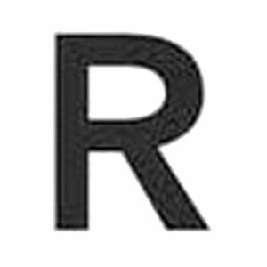 Rakuten - 表示板 アルファベット「R」 420mm×420mm トラスコ TAEH-R