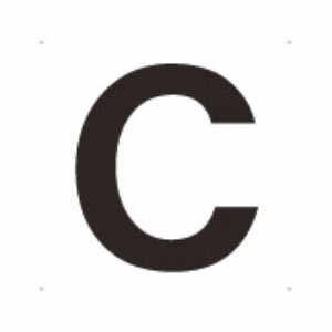 Rakuten - 表示板 アルファベット「C」 420mm×420mm トラスコ TAEH-C