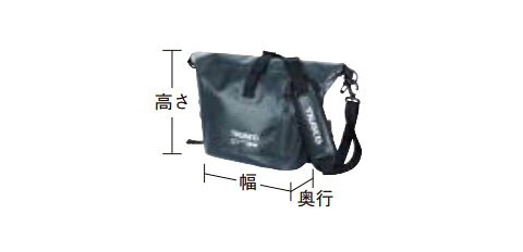 防水ターポリンショルダーバッグ OD トラスコ TSB-OD