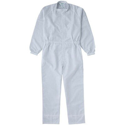 Rakuten - 制電糸グリッド仕様フード無つなぎ服 ホワイト 3L トラスコ TCOG-W-3L