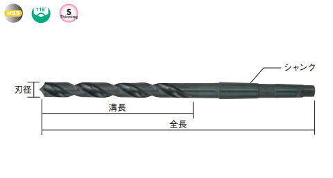 テーパドリル 27.0mm 三菱マテリアル TDD2700M3