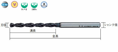 バイオレット高精度ドリル(M)21.2mm 三菱マテリアル VAPDMD2120