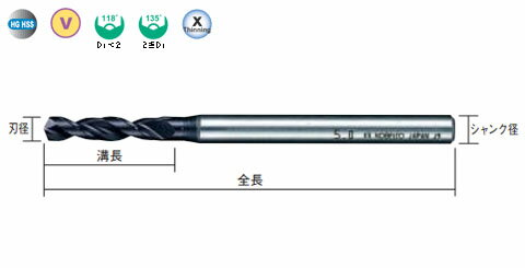 バイオレット高精度ドリル(S) 三菱マテリアル VAPDSD0440