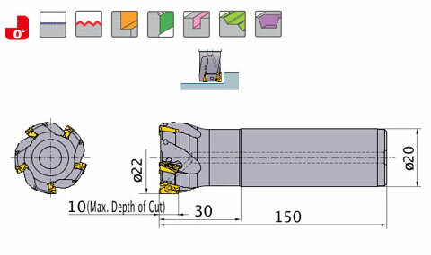 多機能形ショルダカッタ 三菱マテリアル APX3000R222SA20LA