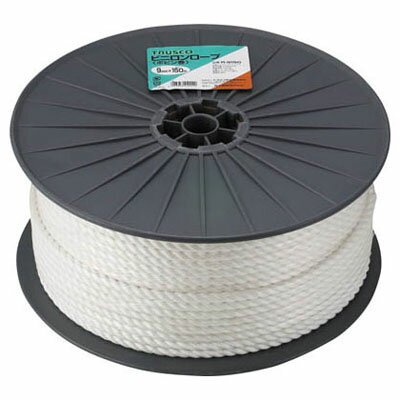 ビニロンロープ(3つ打タイプ)12mm×100m(1巻価格) トラスコ R-12100