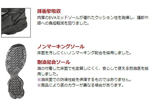 大工道具・金物の専門通販アルデの安全シューズ マジカルセーフティー#651 ブラック 28.0cm 丸五 MGCL651-BK-280｜アングル3
