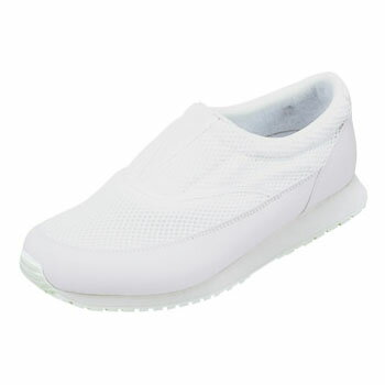 特徴静電機能。通気。履口パッド。軽量。ノンマーキングソール。耐油配合底。仕様サイズ：27.5cm色：ホワイト足囲：3Eアッパー材：合皮+メッシュ底材：EVA+ゴム機能：静電、通気、軽量、耐油底特記事項：静電機能用途静電機能必要作業※商品画像はイメージです。