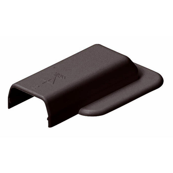 プラモール エンド(フランジ付)2号 チョコレート(10個価格) 未来工業(MIRAI) MLEW-2T