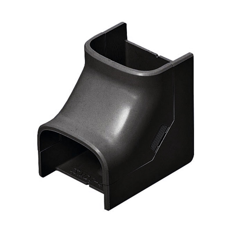 屋外・屋内兼用 モールダクト付属品 ダクト入ズミ 50型 ブラック(1個価格) 未来工業(MIRAI) MDI-50K