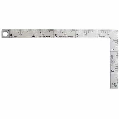 カーペンターミニ 快段目盛 179×83×1.5mm 新潟精機 CM-5SKD