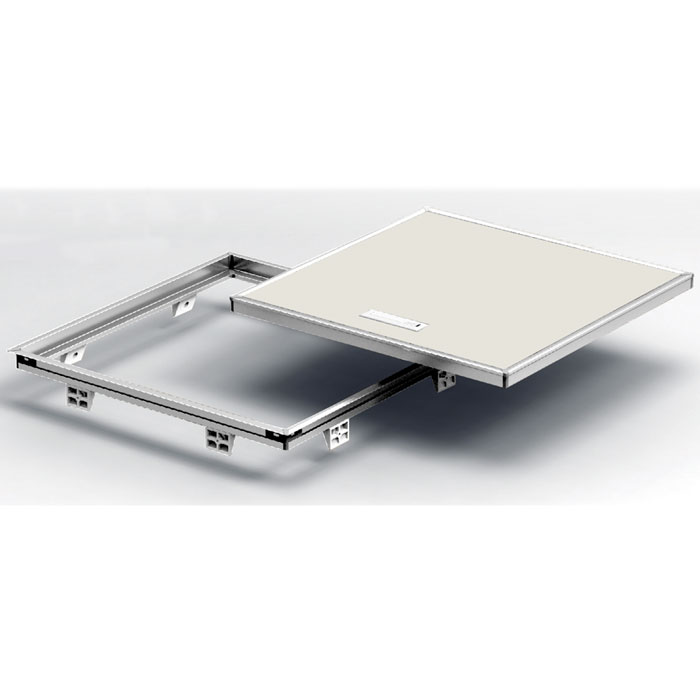 桟レス床下点検口 枠のみ シルバー 460角 1個価格 SPG(サヌキ) FH460S