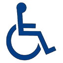 サイン(突出スイング型)身障者マーク 青 150×150×18 ※メーカー直送品 神栄ホームクリエイト SK-WS-1SW-S-9A(3)