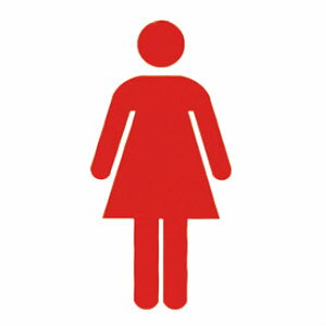 Other - サイン(平付型)女マーク 赤 200×200×9.5 ※受注生産 メーカー直送 個人宅不可品 神栄ホームクリエイト SK-621SS-2F-S-2