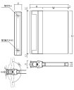 サイン(突出スイング型)身障者マーク 青 150×148×15.5 ※メーカー直送品 神栄ホームクリエイト SK-AS-1SW-S-9A 2