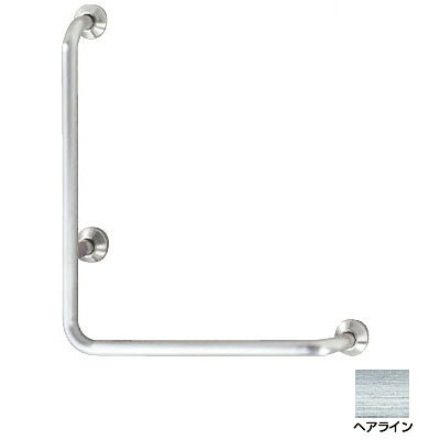 L型握りバー 外径32×600×700 ヘアライン Bタイプ 右勝手 ※メーカー直送 受注生産品 神栄ホームクリエイト SK-195S-600x700