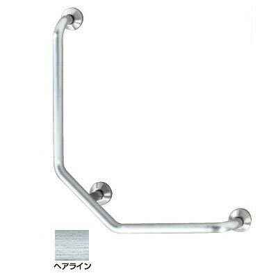 L型握りバー 外径38×500×700 ヘアライン Bタイプ 左勝手 ※メーカー直送 受注生産品 神栄ホームクリエイト SK-197S-500x700
