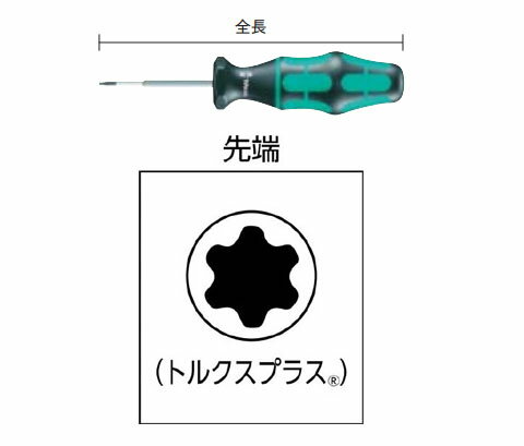 トルクプラスドライバー TP6 Wera(ヴェラ) 028040