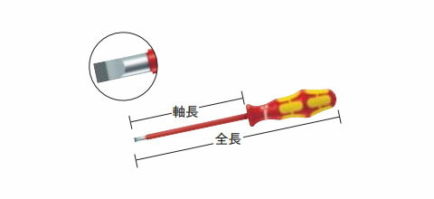 クラフトフォームプラスVDEドライバー -4.0×軸長150 Wera(ヴェラ) 006116