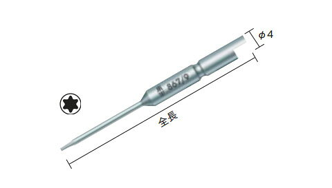 トルクスビット T4×全長44 Wera(ヴェラ) 345352