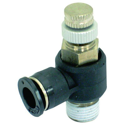 ピスコ(PISCO) スロットルバルブ エルボ チューブ外径6mm 新潟精機 JNC6-01