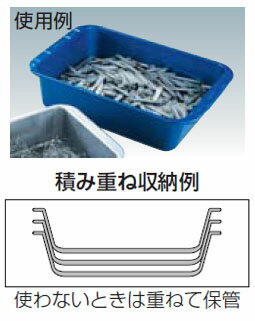 深型パーツボックス 内寸360×245×118mm ブルー トラスコ K-5-B