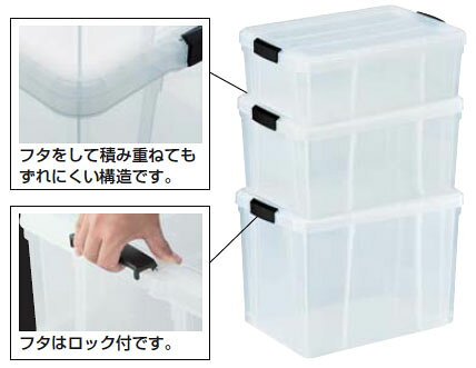 クリアライトボックス 外寸635×440×225mm 透明 トラスコ TCR-03