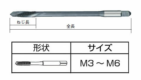 ロングネックジェットタップ L=100 M6×1.0※取寄せ品 ISF(イシハシ精工) LNJETM6X1.0