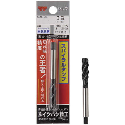 特徴止り穴に用います。ホモ処理済です。ホモ処理により耐食性・耐摩耗性が向上しています。ブリスターパック1本入りです。切削性が良く切り屑はカール状に上へ巻き上がります。ホモ処理により、切削油の保持をし摩擦熱の発生を少なくし、溶着も防止します。仕様ブリスターパック品加工ねじ：メートルねじ食い付山数：2.5山タップ等級：H級精度：JIS2級呼び寸：M18.0ピッチ(mm)：2.50ねじ長(mm)：37全長(mm)：100シャンク径(mm)：14.0シャンク四角部(mm)：11.0下穴径(mm)：15.5質量(g)：109用途一般止まり穴加工用。被削材：一般鋼、低・中炭素鋼、合金鋼。材質／仕上高速度鋼(HSS-E)生産国 日本※商品イメージはP-SPT-M8X1.25の物を使用しております。※こちらの商品はメーカー取寄せ品になります。納期は約1週間となります。