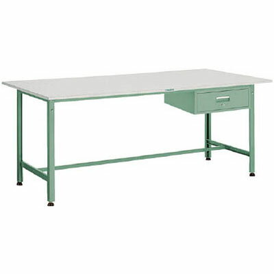 SAE型作業台 1800×900×H740 1段引出付 W色※メーカー直送品 車上渡し品 トラスコ SAE-1809F1-W