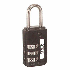 フリーダイヤル錠 22mm(ブラック) 業務用10個セット YKC #120