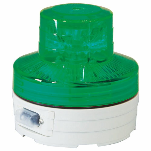 ニコUFO 電池式LED回転灯 夜間自動点灯タイプ 緑 日動 NU-BG