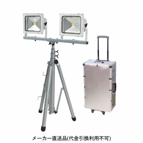 非常用防災照明セット LED30W 三脚2灯式 日動 LEN-P30LW-ABOX