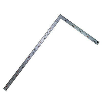 曲尺 厚手広巾シルバー50cm／1尺6寸 併用目盛 シンワ 10414