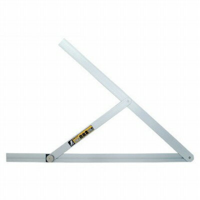 【用途】角度の写しケガキ作業丸ノコガイド定規として使用できる自由金【機能】筋交付きでしっかり固定でき、作業中の角度変化を防ぎます。アルミ製で軽く、高所での作業も楽に使えます。竿が厚く、丸ノコガイド定規としても使えます。竿が左右どちらにも開くので、左右対称の位置合わせが簡単。屋根勾配等の角度写し、ケガキ作業に使用できるアルミ自由金です。【材質】■本体：アルミ■ネジ：真鍮【サイズ】長さ655mm×巾30mm×厚み20mm重量：480g＊手を挟まないように注意してください。衝撃を与えると曲がったり動きが固くなります。汚れたら拭き取るなど、清潔にしておいて下さい。