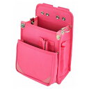 内ポケット付 ナイロン腰袋 B2 桃 ※取寄品 マルキン印 180004978