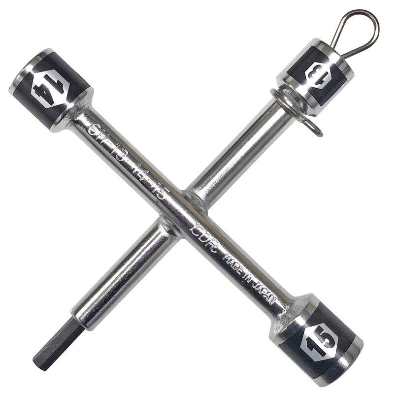 自転車用クロスレンチ (6mm6角棒レンチ付) 6H-15 取寄品 ベストツール 6H-15 ( 工具 作業 レンチ 修理 安全 )