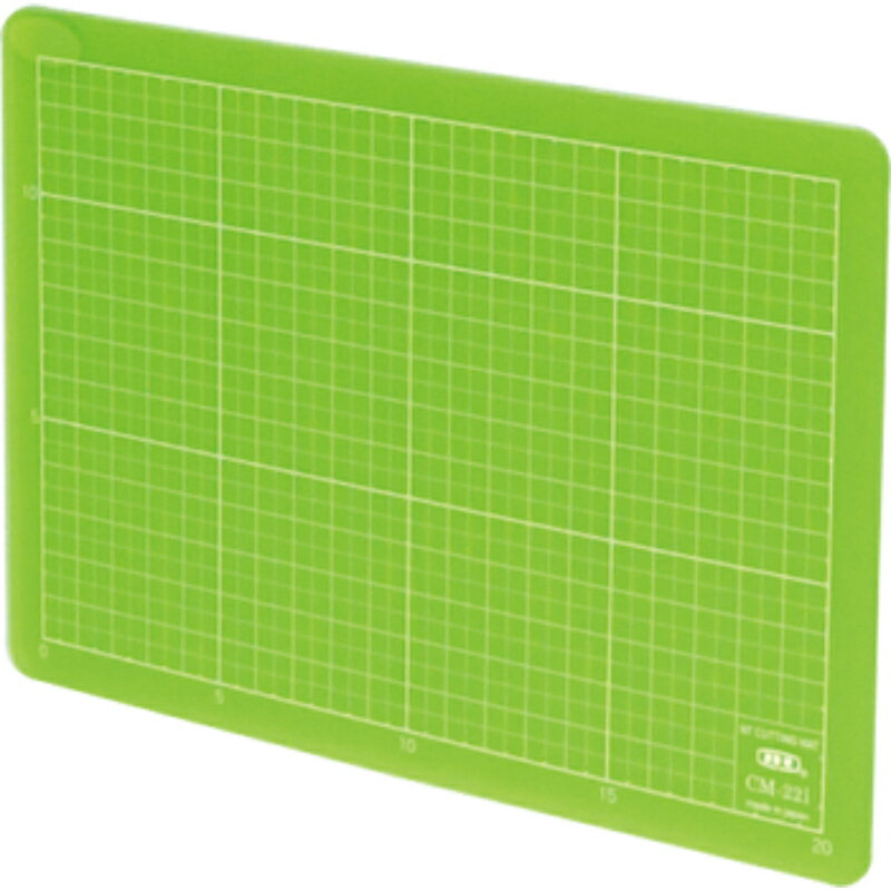 カッティングマット A5 22×15×0.2cm スケルトングリーン NTカッター CM-22i-G