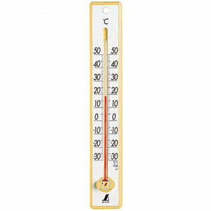 Thermometers - 寒暖計 プラスチック製 25cm イエロー シンワ 48357