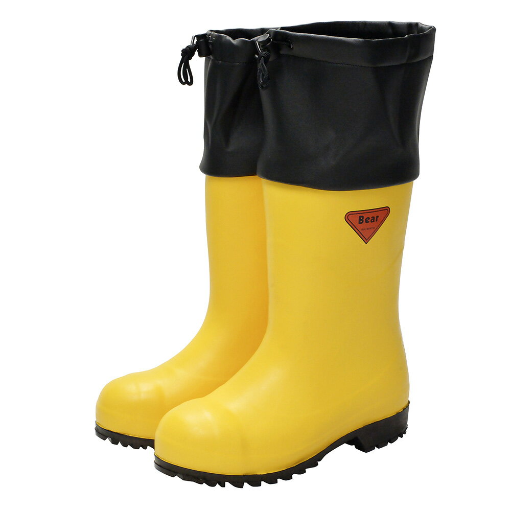 SHIBATA 防寒安全長靴 セーフティベアー#1001白熊 フードあり イエロー 26.0cm シバタ工業 AC092