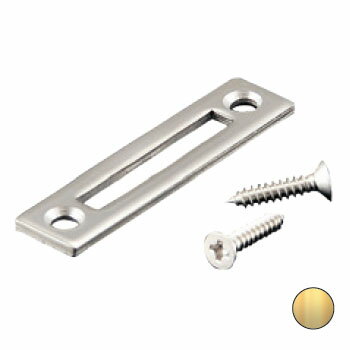 金屬器具 - 埋込Sストライク 片開き扉用 角形 ゴールド 取寄品 パイオニアテック CL-P950-GO
