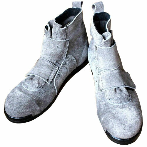 Safety Shoes - 高所用セーフティブーツ マジックタイプ 霞椿 グレー 26.0cm ※取寄品 椿モデル SB34
