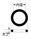 補修用Oリング(4.8×1.9)(2枚入) カクダイ 794-85-5