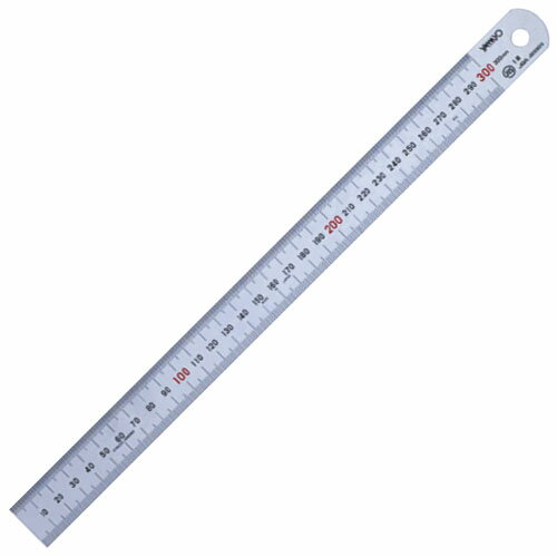 シルバー直尺 長さ30cm ※取寄品 ヤマヨ測定機 GC30