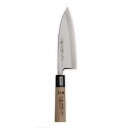 出刃包丁 白鋼本職用 水牛柄付 片刃 刃長210mm ※取寄品 三木刃物 M403