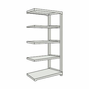 【仕様】●色：ネオグレー●間口×奥行×高さ：860×310×2105mm●棚段数：5段●有効間口：816mm●組立目安：2人30分●組立式●均等積載量：200kg/段●最大積載量：1500kg/台●棚板調整ピッチ：50mm●質量：27.0k...