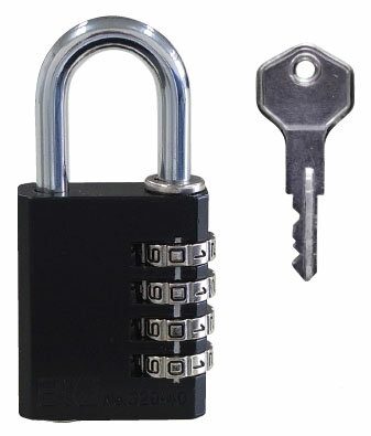 BIG 番号設定キー付チェンジロック40 (ダイカスト黒塗装) 1個価格 ※取寄品 SOL HARD NO.320