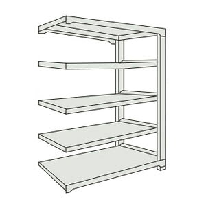 仕様色：ネオグレー間口×奥行×高さ：1500×481×1210mm棚段数：5段有効間口：1440mm組立目安：2人30分組立式均等積載量：500kg/段最大積載量：2500kg/台棚板調整ピッチ：50mm質量：77.8kg特徴ボルトを1本も使用していないボルトレス構造で、分解・組立作業が簡単で、作業時間を大幅に短縮できます。棚の段変更が、50mmピッチで、自由に調整、変更ができます。高さ、奥行が同じであれば、増結することができます。また、支柱を兼用することにより、コストダウンが図れます。優れた断面構造で、荷重、横からのねじれにも強いC型形状の支柱を採用しています。樹脂ベースの使用により、床を傷つけません。材質/仕上げ本体：スチール本体表面処理：粉体塗装ベース：ポリプロピレン（再生材100％使用）注意事項集中荷重になりますと耐荷重能力は半減します。必ず均等に荷重を分布させてご使用ください。生産国 日本
