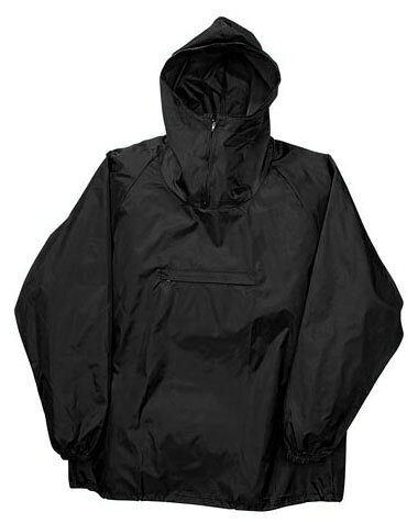 ポリエステルヤッケ ブラック 4Lサイズ ※取寄品 カジメイク 2205-91-4L